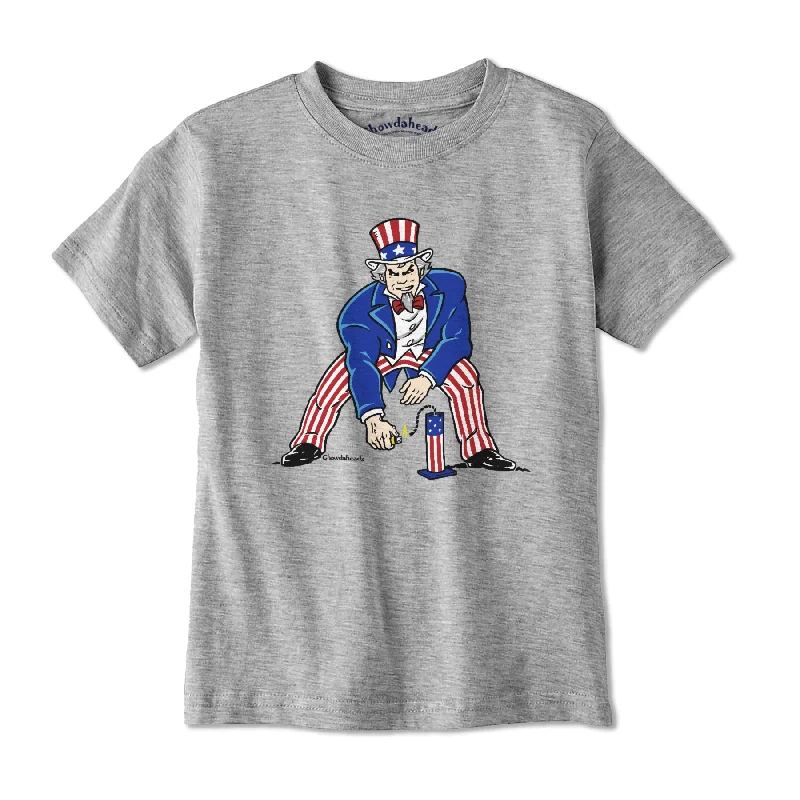 Three Point Stance Uncle Sam Youth T-Shirt