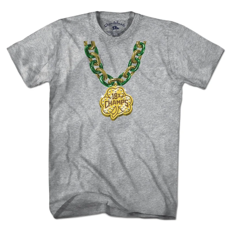 Boston Basketball Champions Shamrock Chain T-Shirt