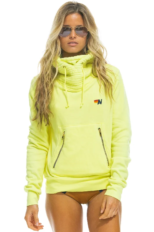 Aviator Nation NINJA PULLOVER UNISEX HOODIE - NEON YELLOW