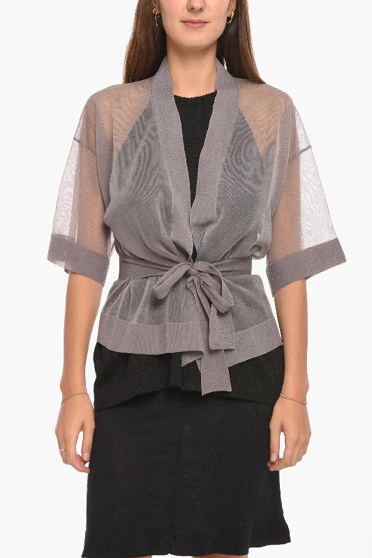 Altea Transparent Cardigan with Removable Belt