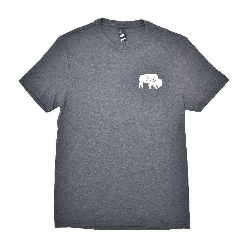 Unisex BFLO 716 Heather Grey Short Sleeve Shirt