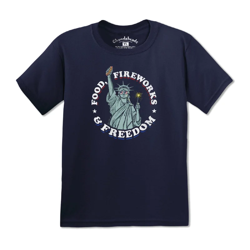 Food Fireworks & Freedom Youth T-Shirt