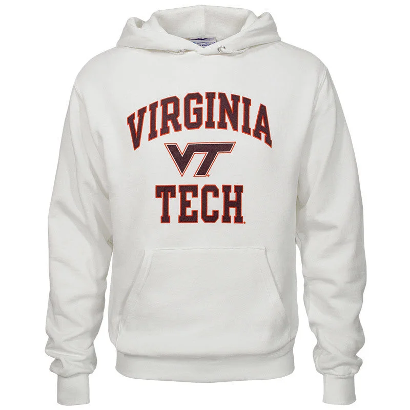 Virginia Tech Basic Hooded Sweatshirt: White by Champion