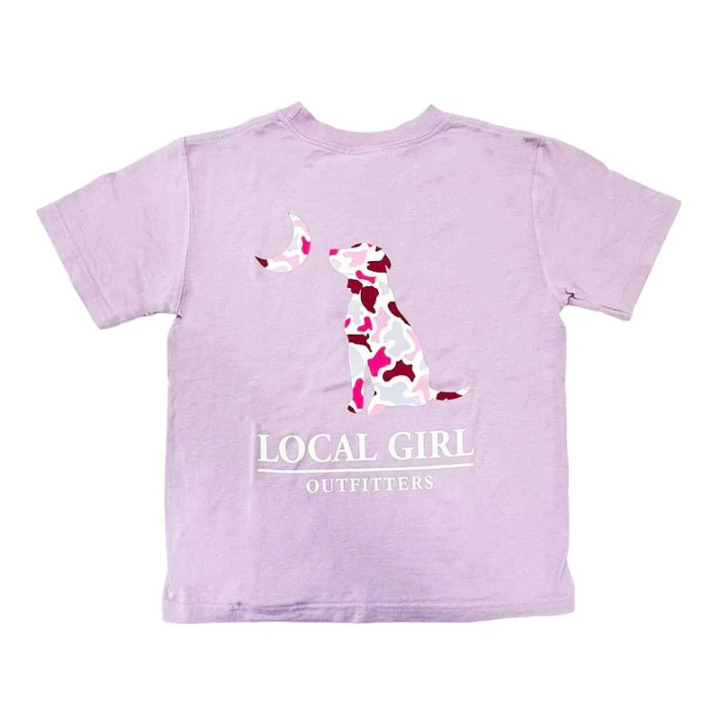 Local Girl Youth Dog Moon Short Sleeve T-Shirt