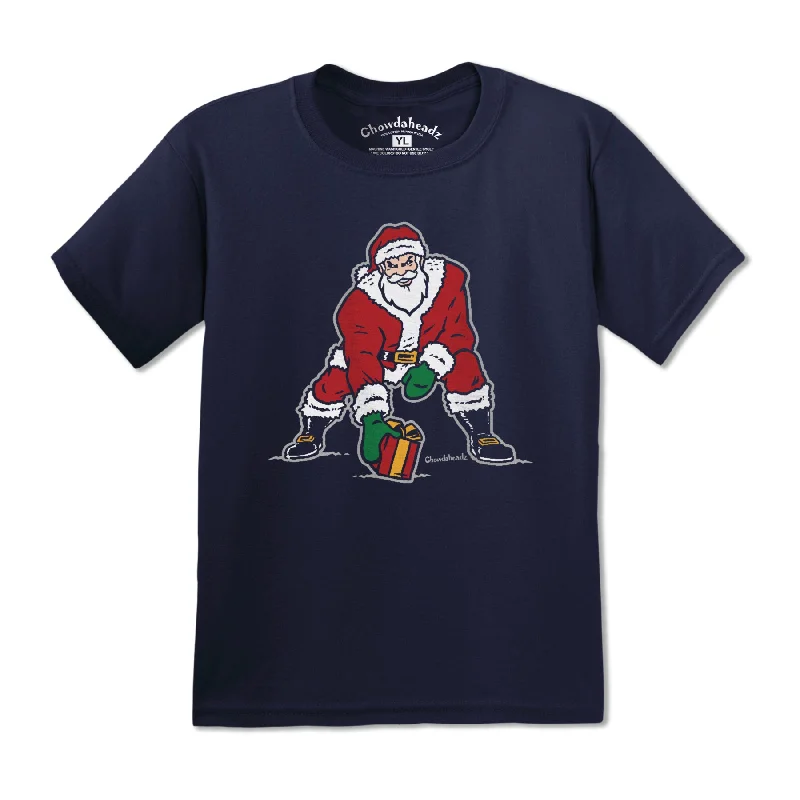 Three Point Stance Santa Youth T-Shirt