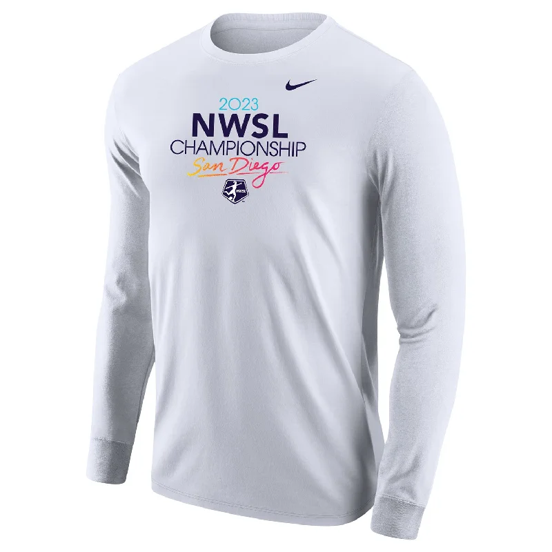 Unisex Nike NWSL 2023 Championship White Long Sleeve