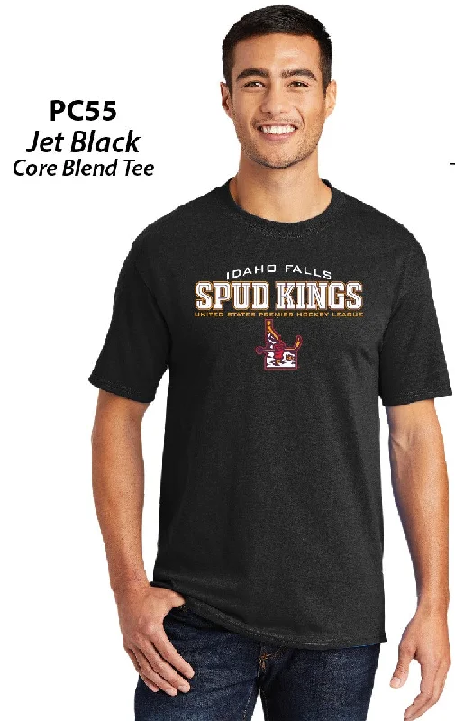 Black Short Sleeve Spud Kings Tee