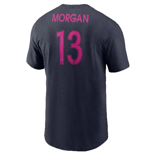 Unisex Nike San Diego Wave FC Alex Morgan Navy Tee