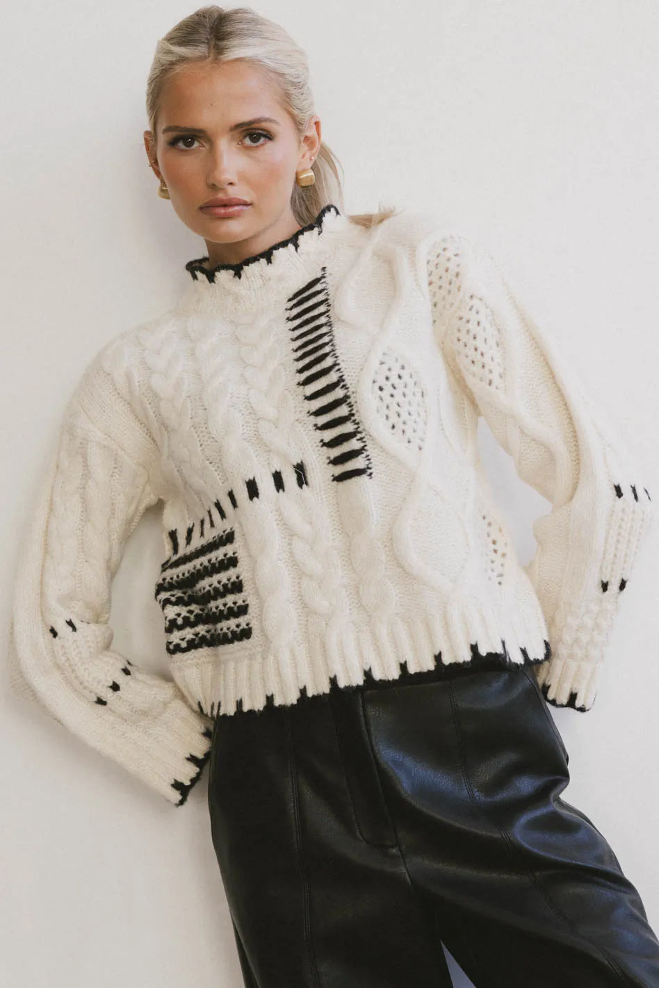 Cloe Cable Knit Sweater - FINAL SALE