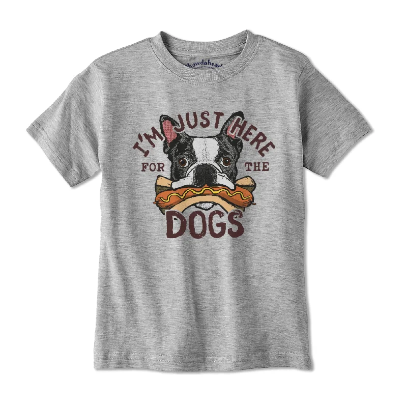 Just Here For The Dogs Youth T-Shirt