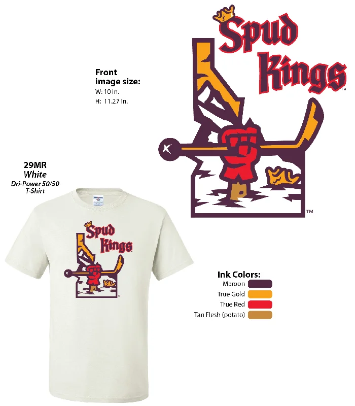 Spud Kings Adult - White Short Sleeve Tee