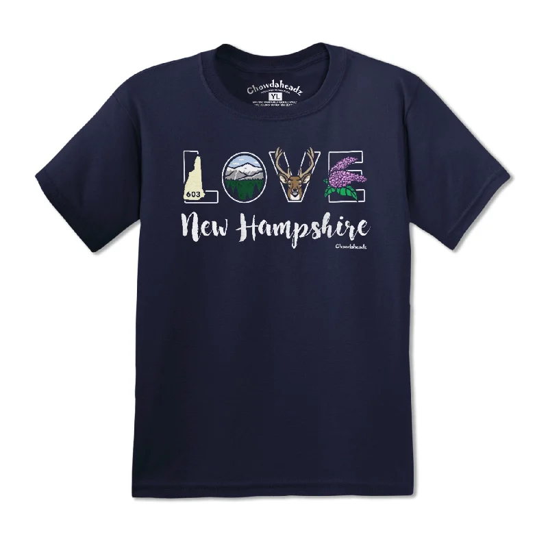 Lifestyle Love New Hampshire Youth T-Shirt