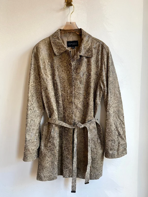 Express | Snakeskin Leather Jacket (Vintage)