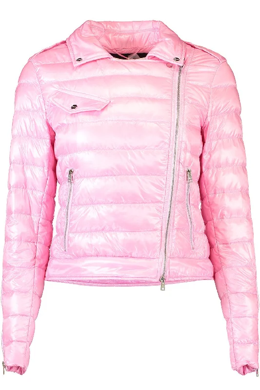 Nylon Moto Jacket - Rosa