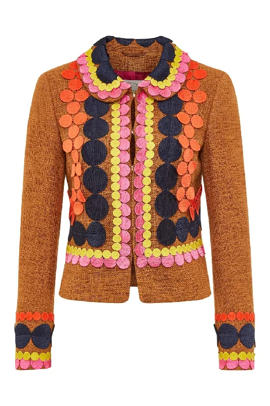 Statement Jacket With Macramé Ribbons