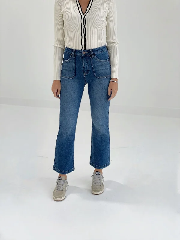 Angela Flare Front Jeans