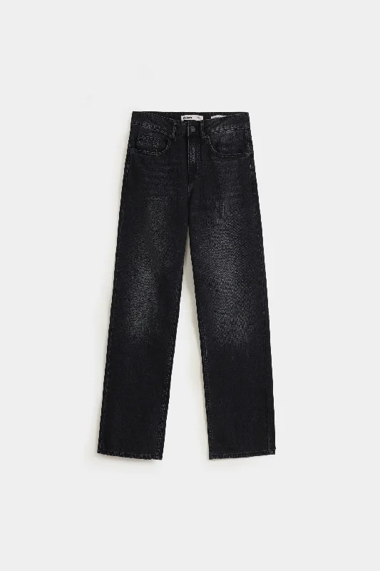 High Rise straight Fit Jeans