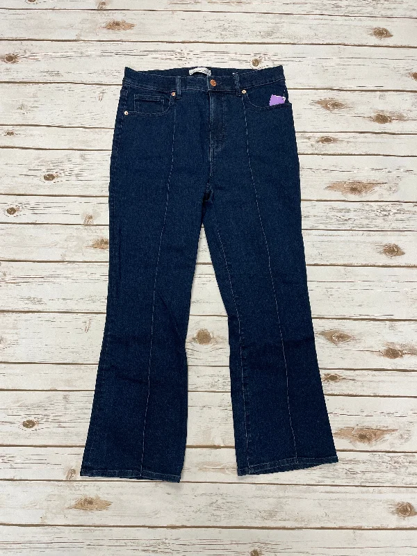 Jeans Cropped By Loft In Blue Denim, Size: 4