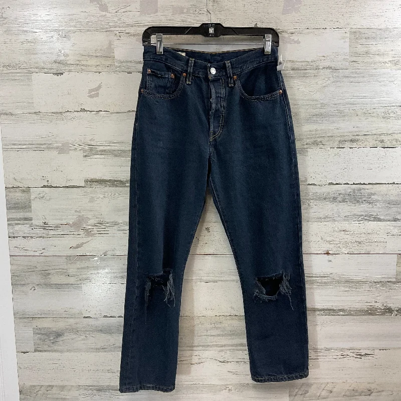 Jeans Straight By Levis In Blue Denim, Size: 2