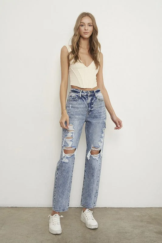 SLIM BOYFRIEND JEANS