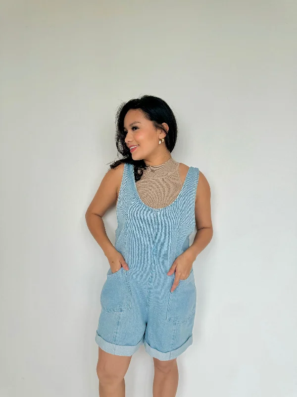 amina denim romper