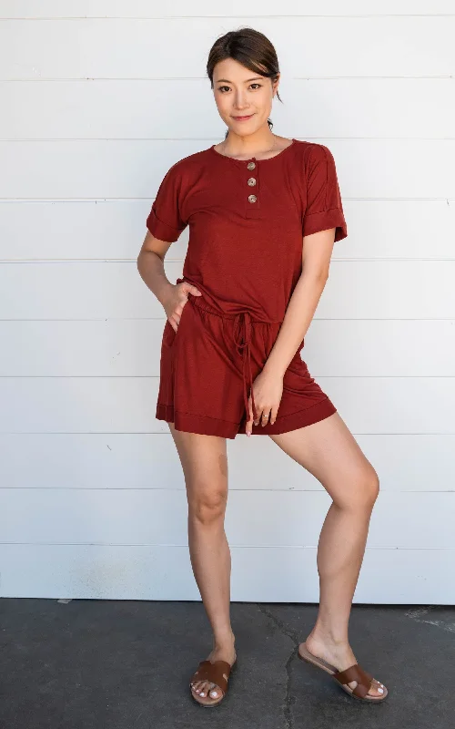 Ava Short Sleeve Romper - Final Sale*