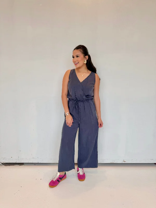 ayra blue slate jumpsuit