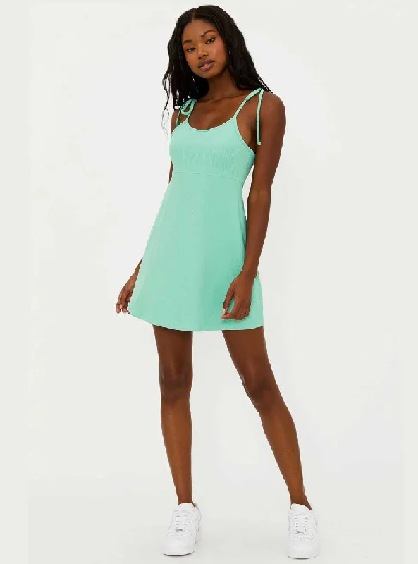 Beach Riot Women's Liberty Tennis Mini Dress - Jade Sky Light Green