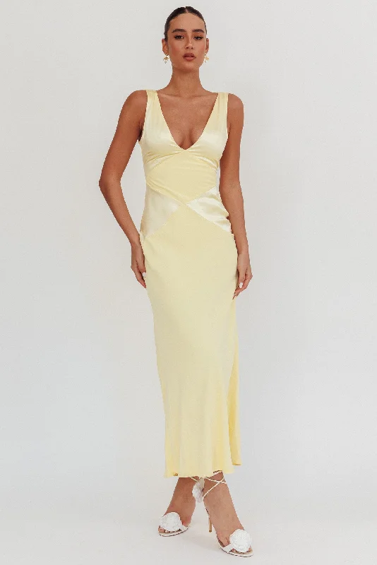 Soul Fire V-Neck Maxi Dress Butter