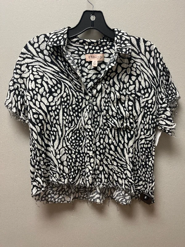 Black & White Top Short Sleeve Philosophy, Size S