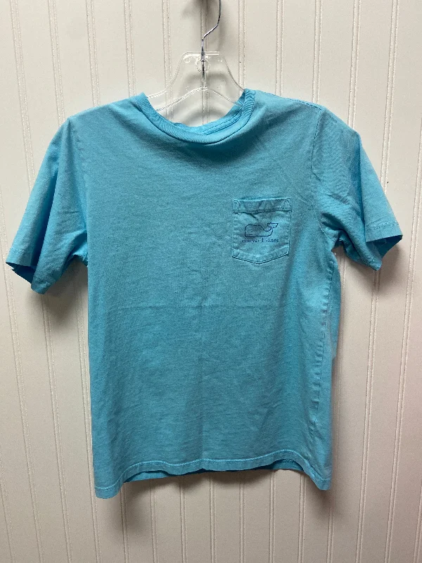 Blue Top Short Sleeve Vineyard Vines, Size M