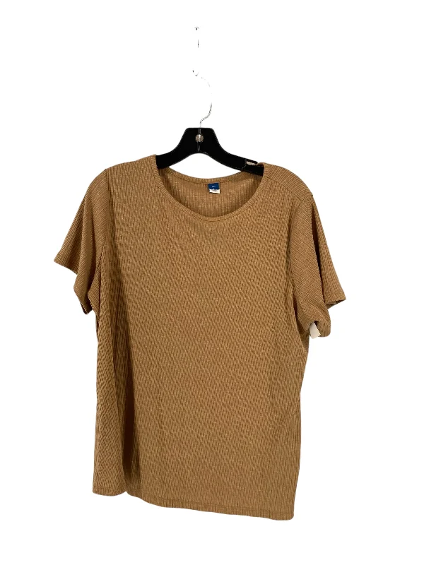 Brown Top Short Sleeve Old Navy, Size L