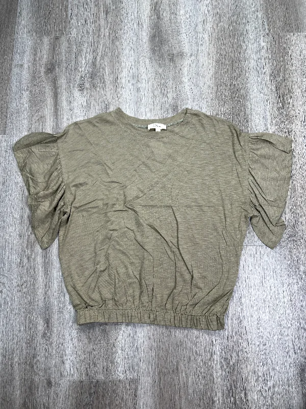 Green Top Short Sleeve Elan, Size L