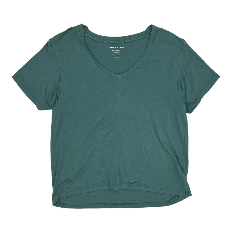 GREEN TOP SS BASIC by AMERICAN EAGLE Size:XS