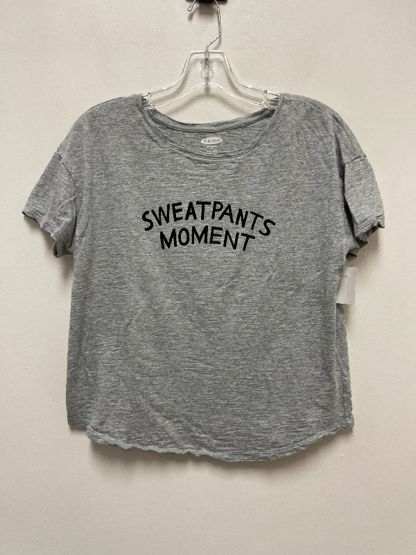 Grey Top Short Sleeve Old Navy, Size M