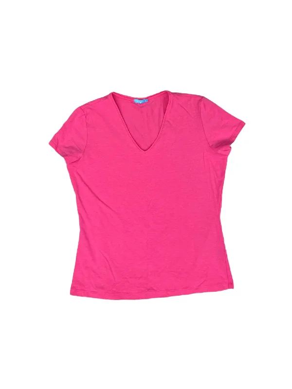 Pink Top Short Sleeve Basic J Mclaughlin, Size M