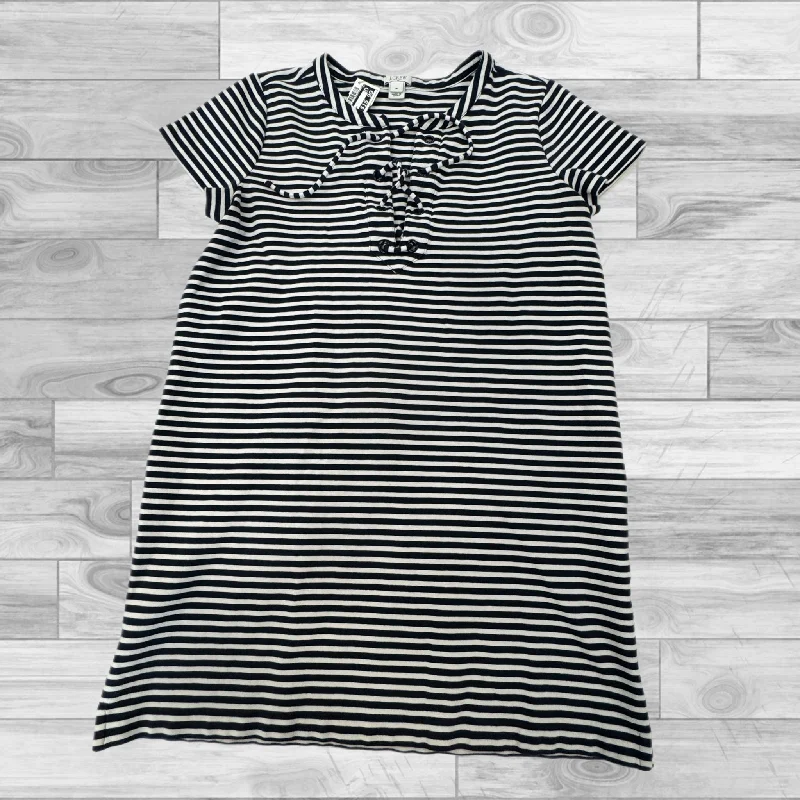 Striped Pattern Tunic Short Sleeve J. Crew, Size M