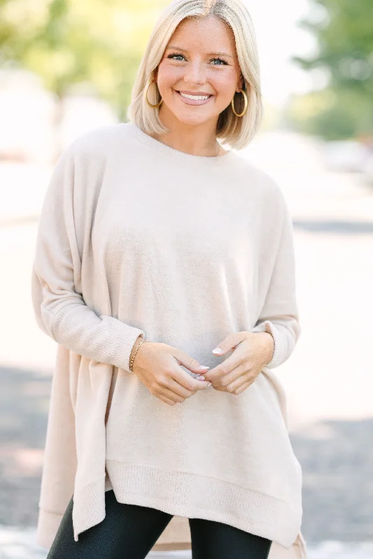 Always Fun Oatmeal Brown Tunic