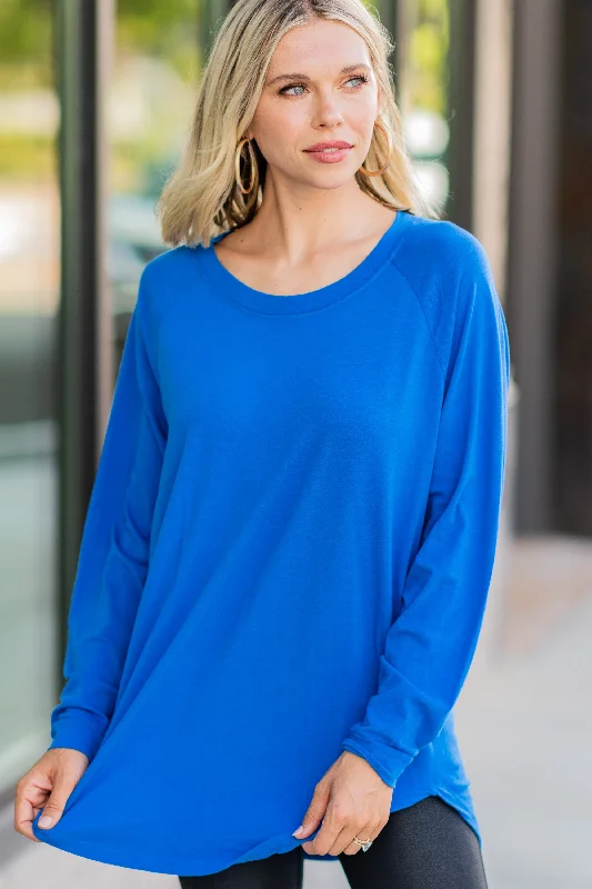 Easy Like Sunday Cobalt Blue Tunic