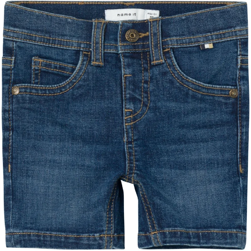 Name It Dark Blue Denim Silas Slim Denim Shorts