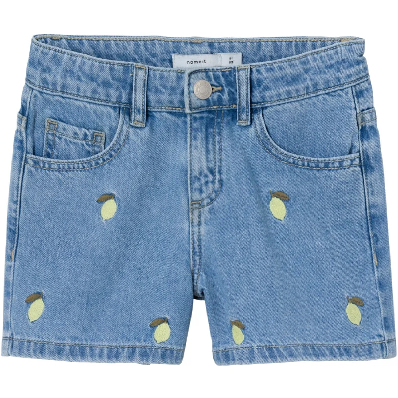 Name It Light Blue Denim Lemon Bella Regular Denim Shorts Noos