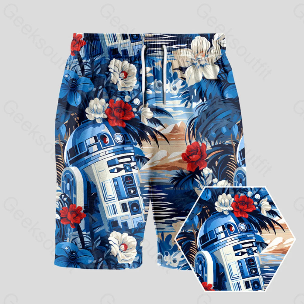 R2-D2 Geeky Drawstring Shorts