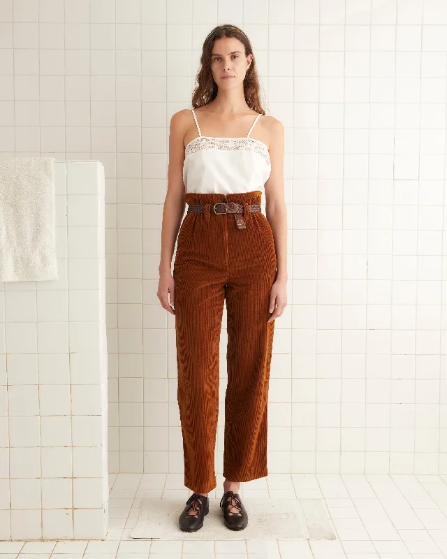 Corduroy Shakey Trousers - Brown