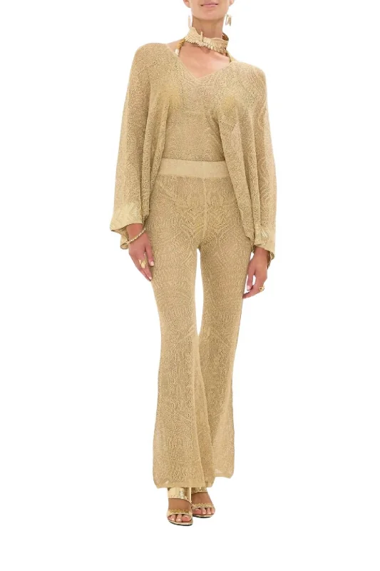 Pointelle Knit Pant In Valley Of The Kings