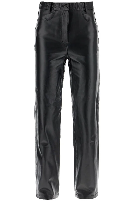 Toteme Women's Straight Leather Pants For Men